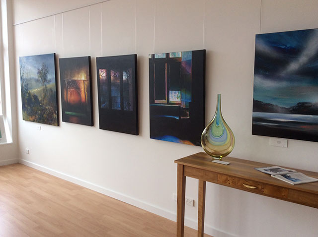 Paintings hung in huon gallery